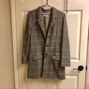 Oversized Tartan Blazer